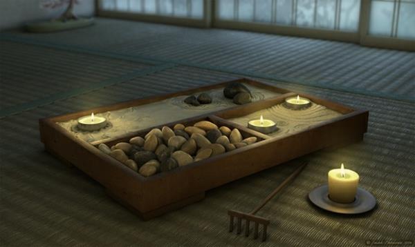 Ιαπωνικές ιδέες διακόσμησης διαμερίσματα ζεν στυλ κεριά γεύσεις κερί μέλισσας