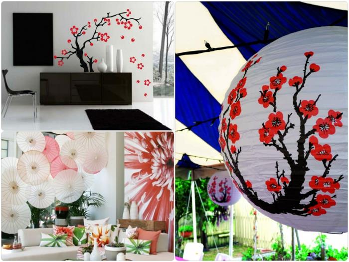 Ιαπωνική διακόσμηση Ιαπωνικές ιδέες διακόσμησης τοίχου για στυλ