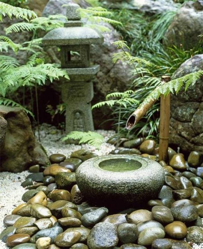 εξωραϊσμός ιαπωνικού κήπου με πέτρινο ιαπωνικό στυλ