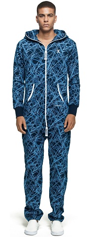 „Reach Jumpsuit“ mėlyna spauda