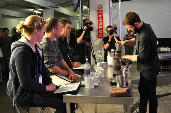 καφέ μόδας φεστιβάλ του Λονδίνου barista εργαστήρια
