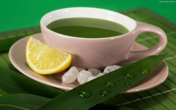 καφέ ή τσάι πιείτε φλιτζάνι πράσινη ζάχαρη λεμονιού