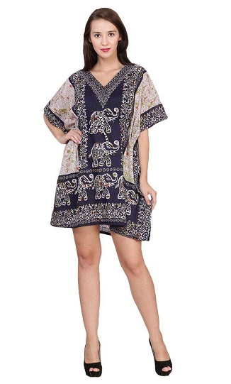 Plaj Kaftan Şal Elbise