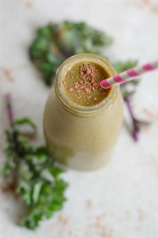 smoothie κακάο μπανάνα kale kale