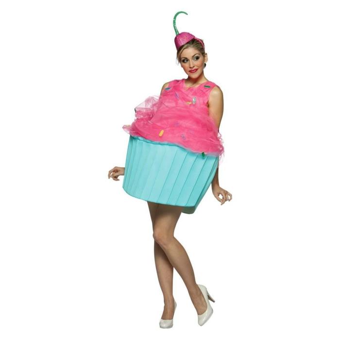 αποκριάτικες στολές diy ιδέες cupcake ροζ μπλε
