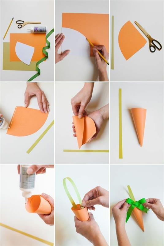 φτιάξτε μόνοι σας καρότα πασχαλινές χειροτεχνίες με χαρτί
