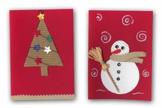 χαρτόνια χριστουγεννιάτικες κάρτες τσιμπήματα χιονάνθρωπος χριστουγεννιάτικων δέντρων