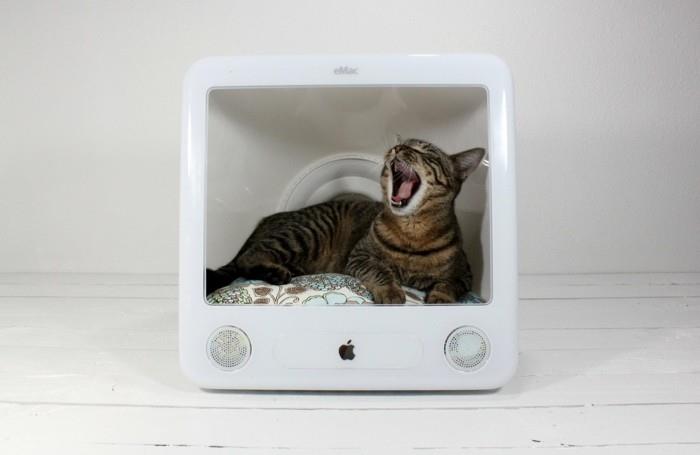 Φτιάξτε τα δικά σας έπιπλα από χαρτόνι από έπιπλα από χαρτόνι, ιδέες ανακύκλωσης επίπλων σπιτιού γάτας I-bed