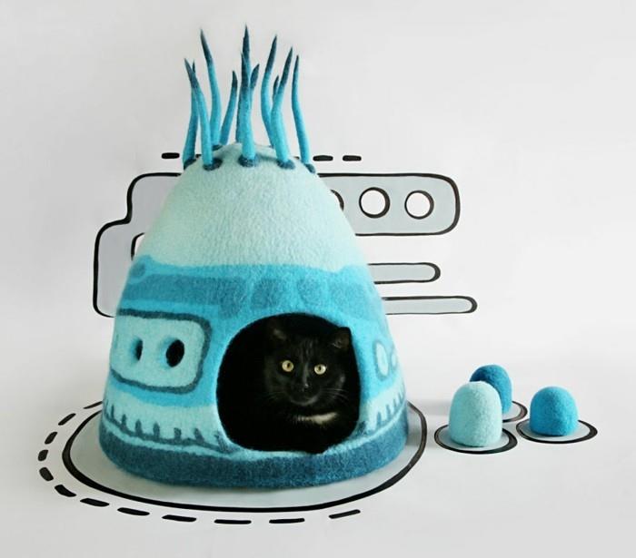 cat house yuliya kosata αποχρώσεις μπλε φρέσκων ιδεών διαβίωσης