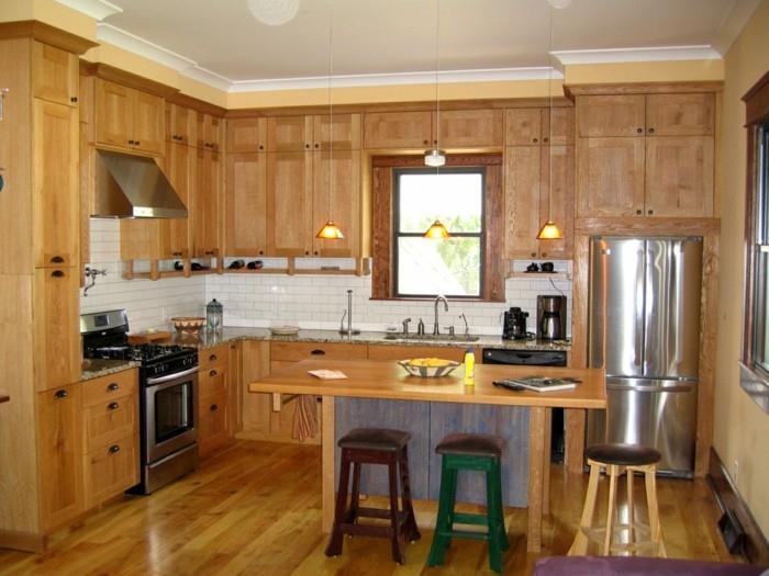 σε σχήμα l της κουζίνας χρησιμοποιήστε το ξύλο ως το κύριο υλικό στην κουζίνα