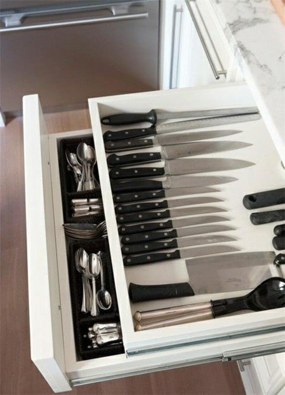συρταριέρα κουζίνας πρακτικό μαχαίρι κουτάλι