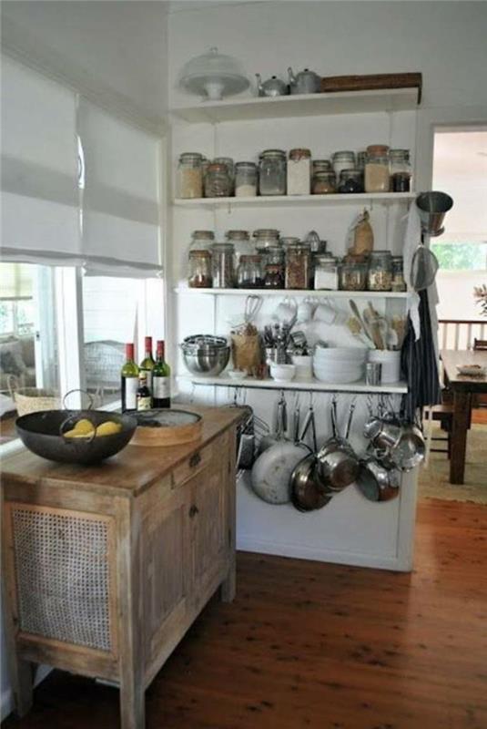 ιδέες κουζίνας πιάτα κρεμασμένα ξύλινα κομμένα ιδέες αποθηκευτικού χώρου