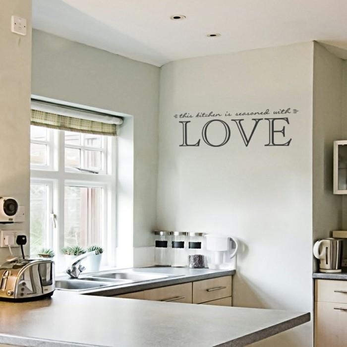 αυτοκόλλητα τοίχου κουζίνας διακριτική διακόσμηση τοίχων ζωντανές ιδέες κουζίνα