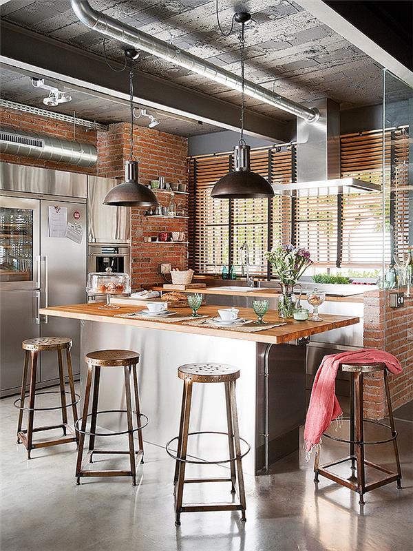 ιδέες κουζίνας μοντέρνο εσωτερικό σχεδιασμό διαμέρισμα barcelona κουζίνα νησί