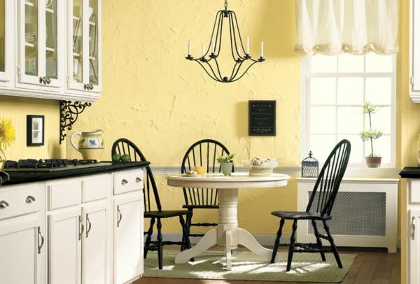 ιδέες κουζίνας χρώμα τοίχου κέλυφος χρώμα χρώμα τοίχου παλέτα κίτρινο