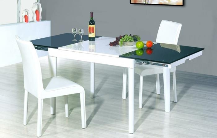 καρέκλες κουζίνας λευκή λειτουργική τραπεζαρία σχεδιασμός κουζίνας