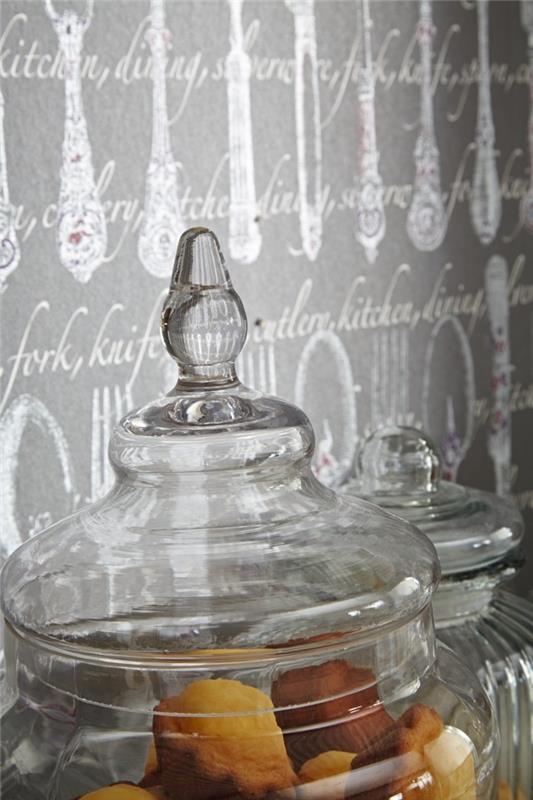 ταπετσαρία κουζίνας φρέσκες ιδέες για σχεδιασμό τοίχων στην κουζίνα