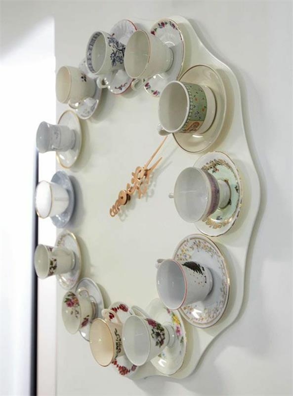 τσάι κουζίνας ρολόι κουζίνας ρολόι τοίχου κούπες