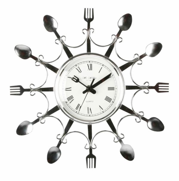 ρολόγια κουζίνας σχεδιασμός μοντέρνα ρολόγια τοίχου διακόσμηση τοίχου κουτάλι πιρούνι από ανοξείδωτο ατσάλι