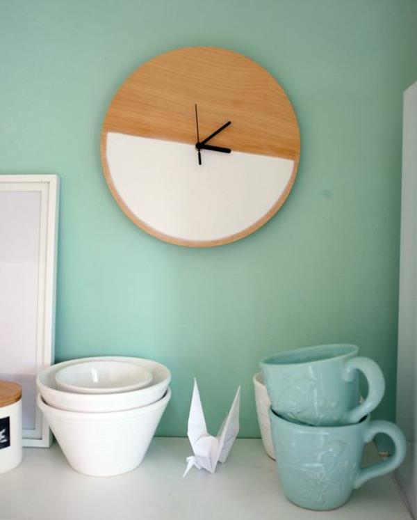 ρολόγια τοίχου κουζίνας vintage στυλ στρογγυλό ρολόι τοίχου