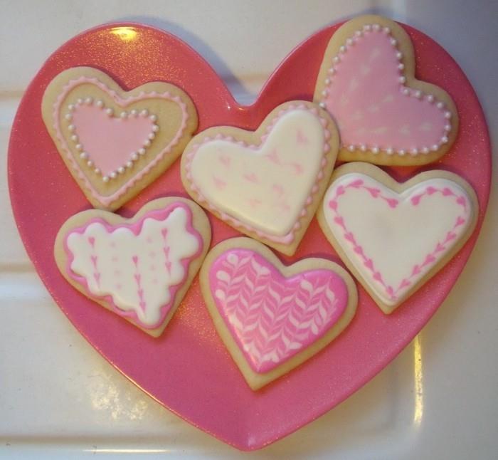 μπισκότα ψήνουν καρδιές ιδέες για την ημέρα του Αγίου Βαλεντίνου