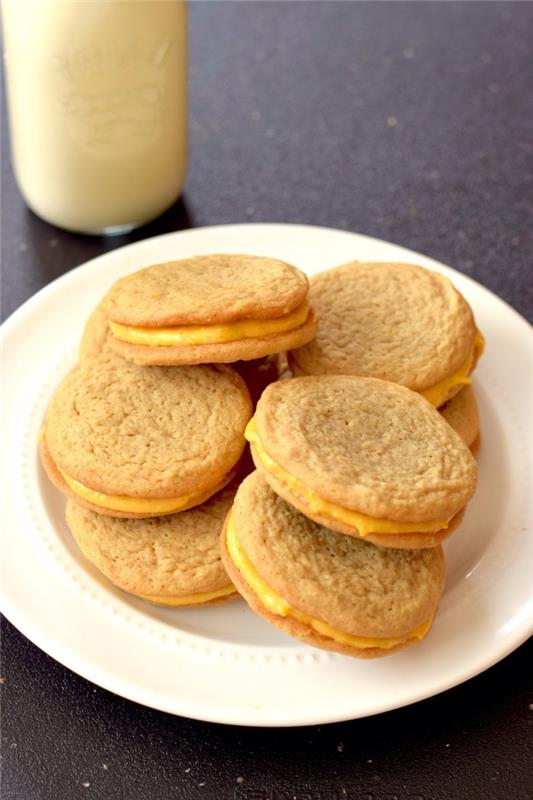 μπισκότα ψήνουν ιδέες μπισκότα σάντουιτς κολοκύθα