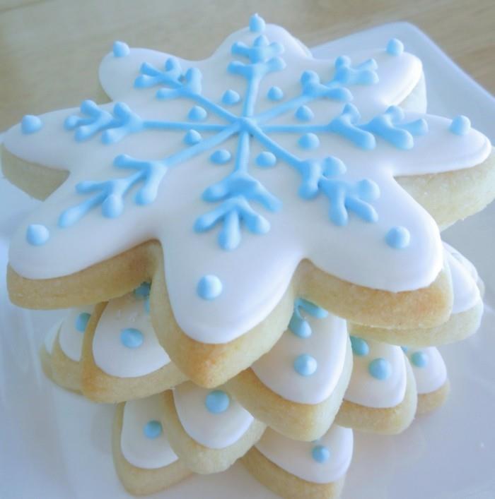 ψήσιμο μπισκότων νιφάδα χιονιού διακόσμηση μπισκότων