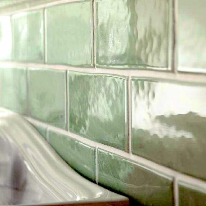 κεραμικά πλακίδια πλακάκια τοίχου πράσινο σχέδιο τοίχου μπάνιου