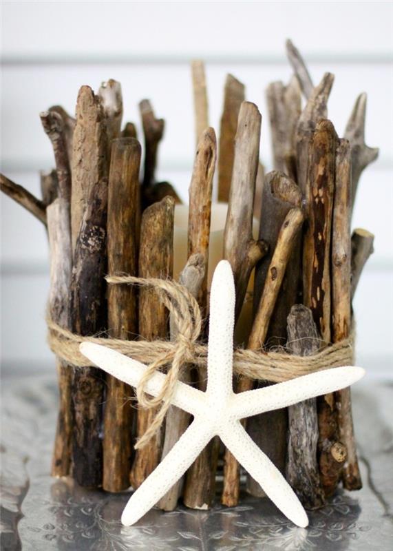 Λαμπάδα κεριού tinker driftwood ρουστίκ αξεσουάρ σπιτιού