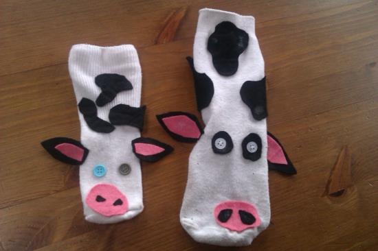 αγελάδες κάλτσα κάλτσα tinker με παιδιά