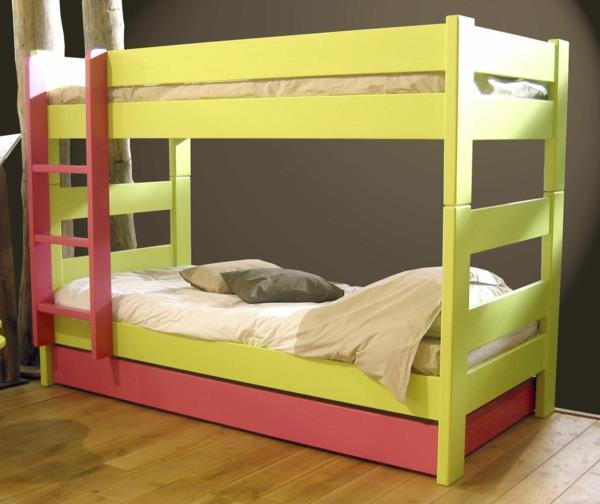 παιδιά-κουκέτα-κρεβάτι-εικόνες-νεανικό-δωμάτιο-μωρό-πράσινο-βαμμένο