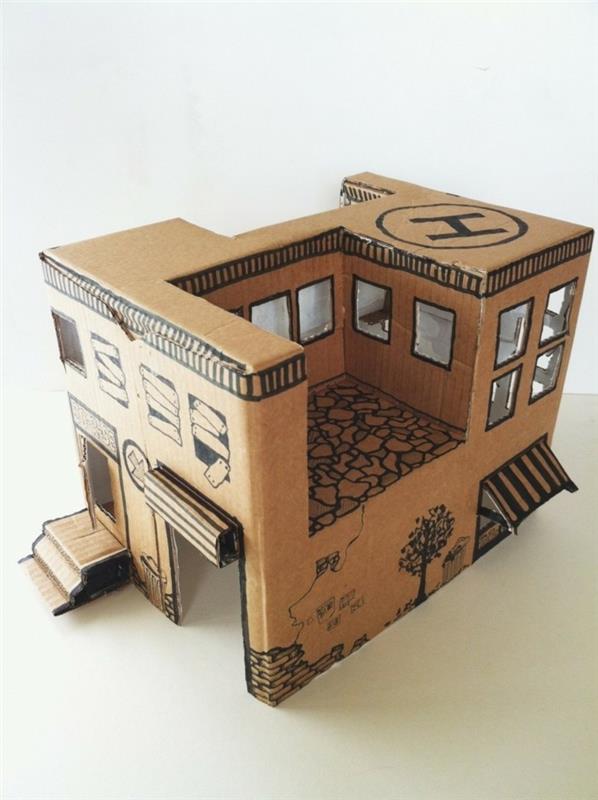 Κουτιά από χαρτόνι ιδέα παιδικού παιχνιδιού
