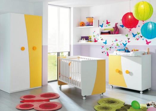 εξοπλισμός παιδικού δωματίου έπιπλα kibuc παιδικό κρεβάτι πορτοκαλί ντουλάπα