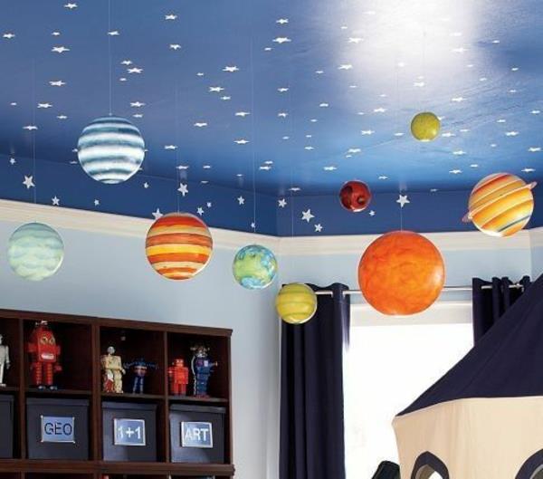 παιδικό δωμάτιο φωτιστικό οροφής led stars stars πλανήτες