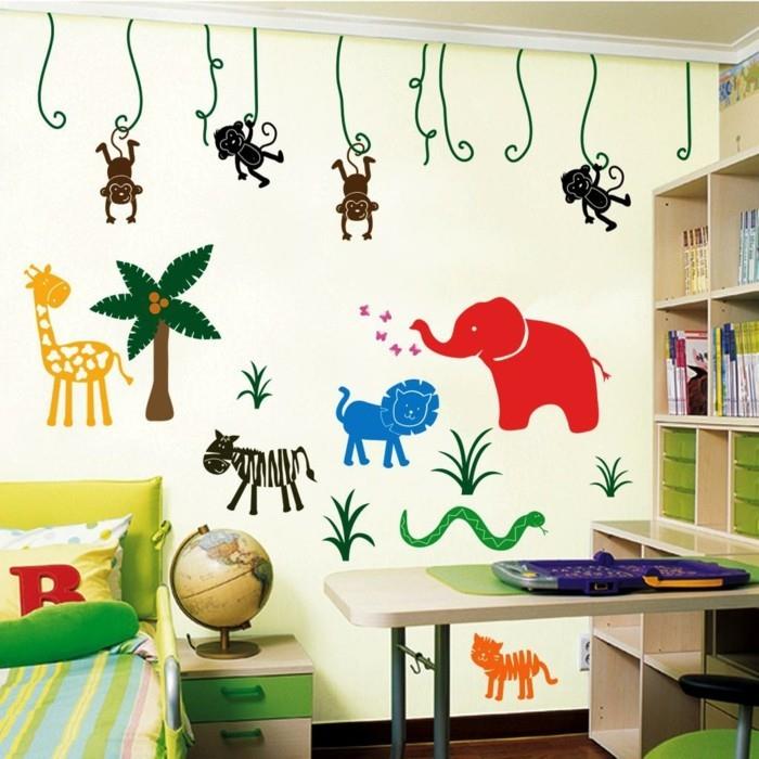 παιδικό δωμάτιο διακοσμητικές ιδέες τοίχο διακοσμητικά αυτοκόλλητα τοίχου