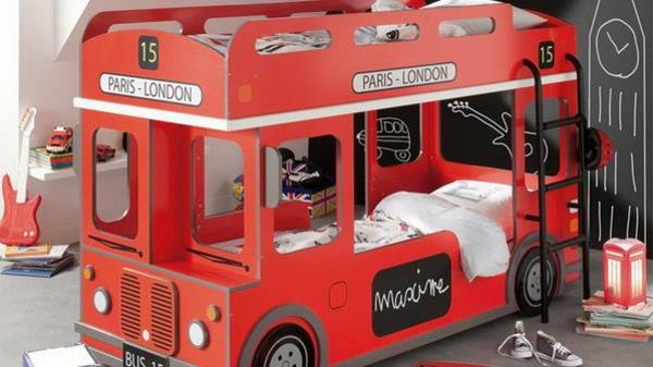 δημιουργήστε ιδέες διακόσμησης παιδικού δωματίου κρεβάτι σοφίτας με φορτηγό