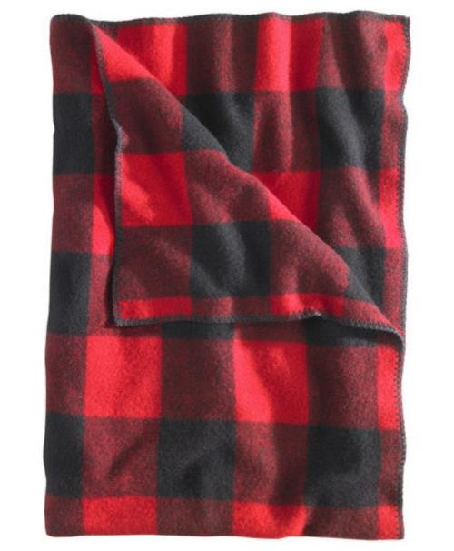 Ρυθμίστε την παιδική μάλλινη κουβέρτα σε κόκκινο και μαύρο χρώμα