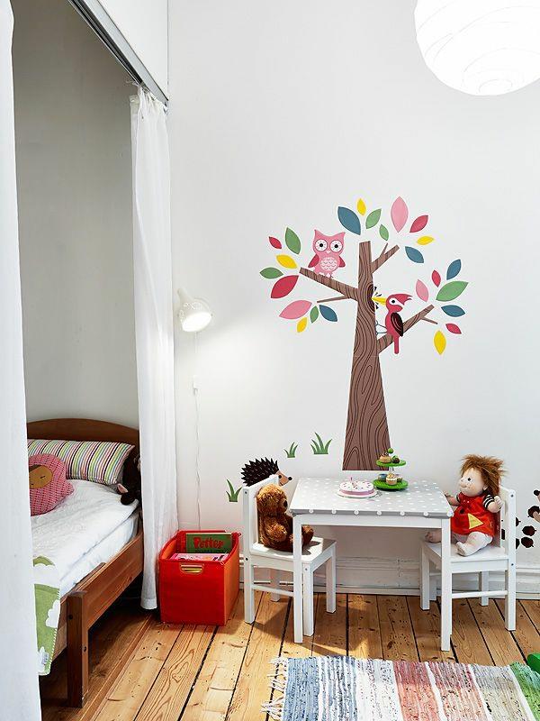 ιδέες deco δέντρο σχεδιασμός παιδικού δωματίου γωνιά παιχνιδιού