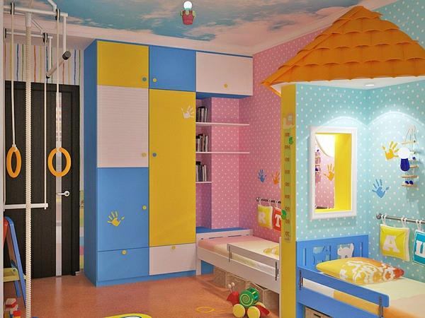 παιδικό δωμάτιο σχεδιαστικές ιδέες ντουλάπα ντουλάπα