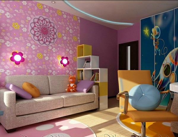 ιδέες σχεδιασμού παιδικού δωματίου διακοσμητικό σχέδιο κοριτσιού