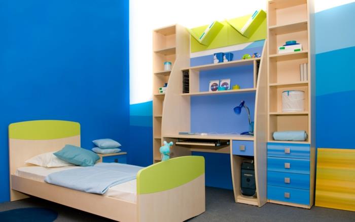 παιδικο δωματιο σχεδιασμο κουτια καθιστικα γραφειο ναυτικο σχεδιασμο ζουγκλα μπλε πράσινο