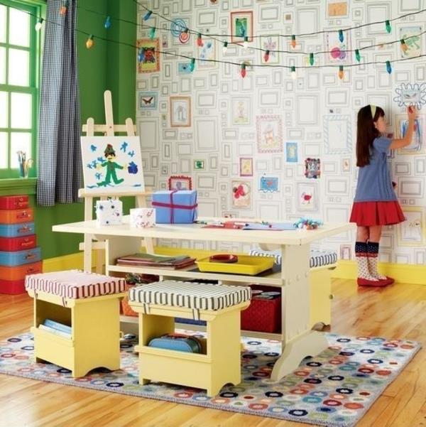 σχεδιασμός παιδικού δωματίου playroom δημιουργικός σχεδιασμός τοίχου