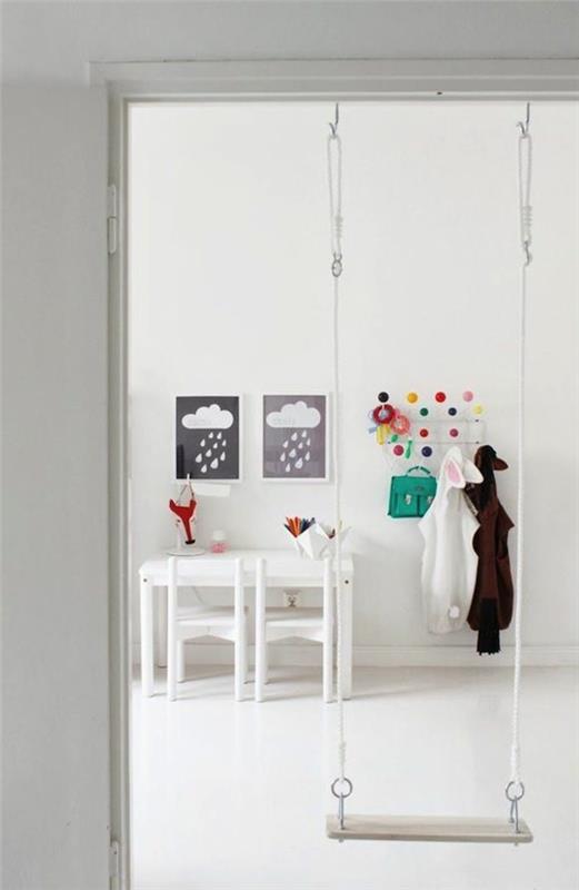 σχεδιασμός παιδικού δωματίου playroom swing πόρτα πλαίσιο πίνακα τοίχου εικόνες σχεδίασης