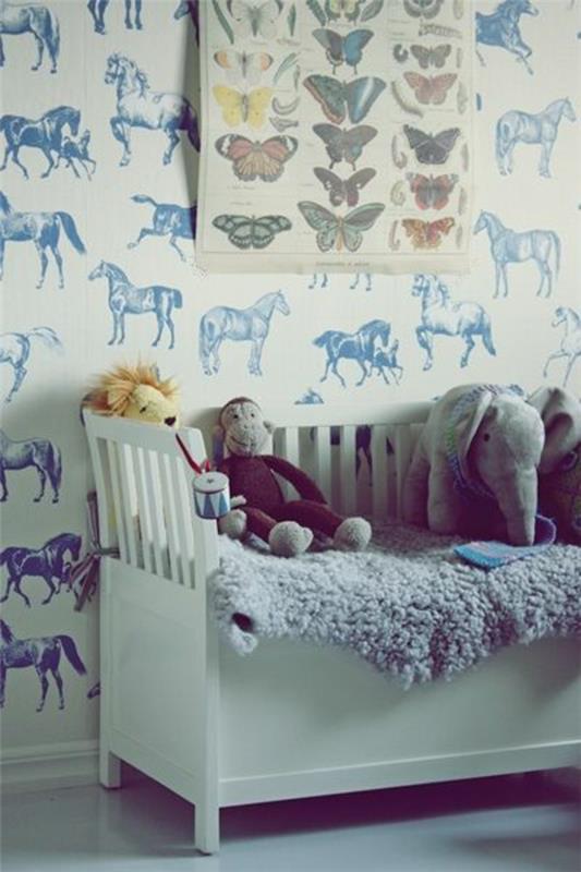 ιδέες σχεδιασμού παιδικών ταπετσαριών σχεδιασμός τοίχων άλογα