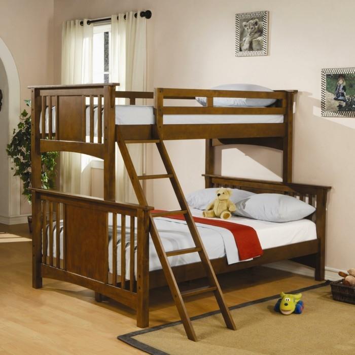 παιδικό δωμάτιο πατάρι κρεβάτι ξύλινες σκάλες απλό σχέδιο