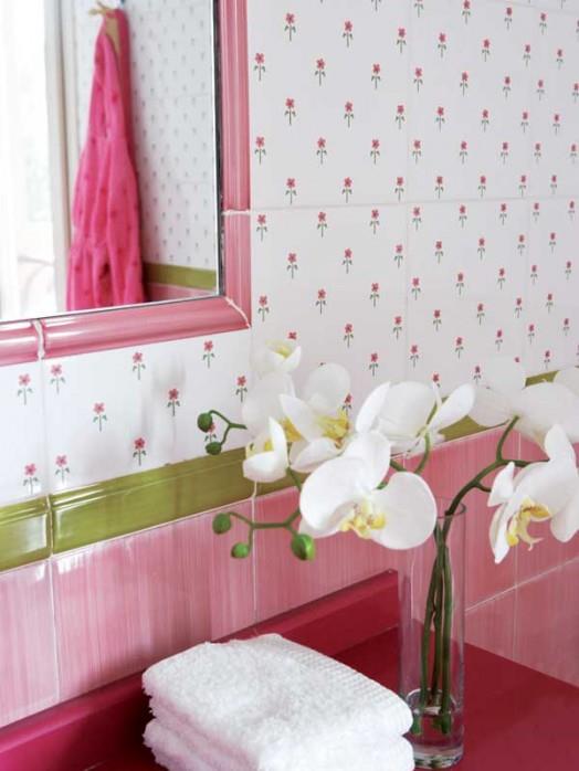 ιδέες για φυτώριο ροζ χαριτωμένο γλυκό καθρέφτη μπάνιου