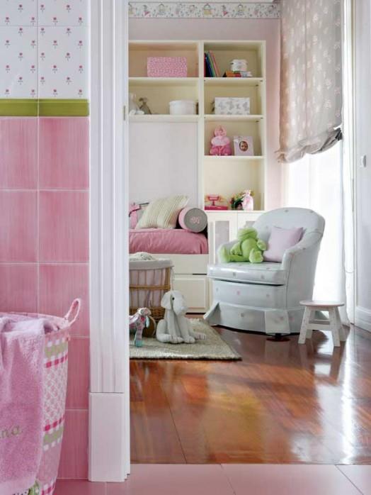 ιδέες για παιδικούς σταθμούς ροζ χαριτωμένο χαριτωμένο καναπέ ντεκόρ