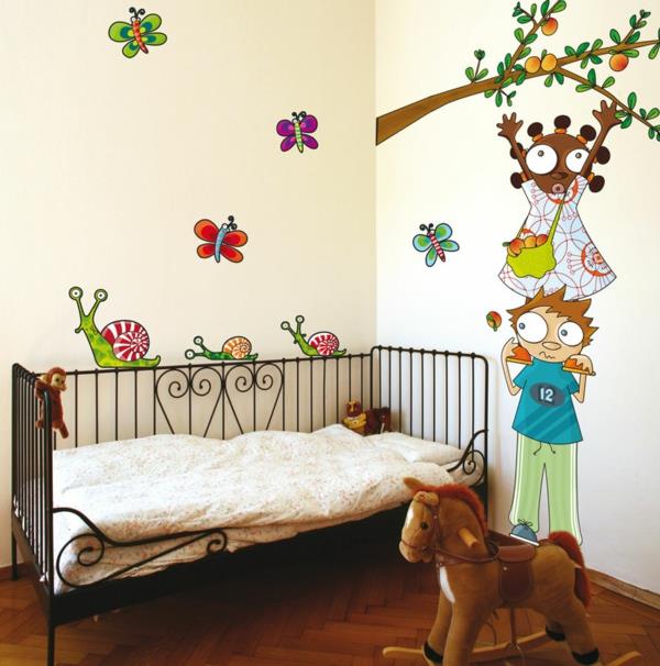 αυτοκόλλητα τοίχου παιδικά παιδικά κρεβατάκια