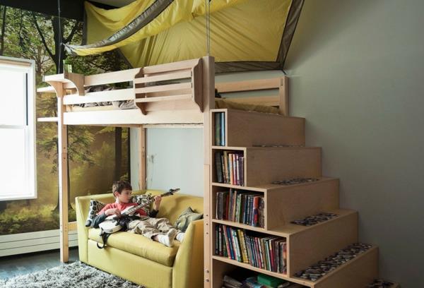 επίπλωση παιδικού δωματίου με ιδέες για εξοικονόμηση χώρου