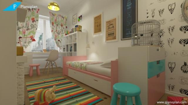 σχεδιασμός παιδικών δωματίων με δωρεάν σχεδιασμό δωματίου planoplan 3d online